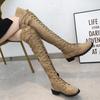 Botas Fashion Retro Woman Shoes 2026 Autumn New Women's Long Motorcycle Boot Comfort Anti Slip Women's Knee High Leather Boots