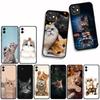 For Samsung Galaxy S25 S23 S22 S24 FE Ultra Plus A56 A05 A06 A15 A16 A57 S7 Edge Phone Cover Case Cat Meow