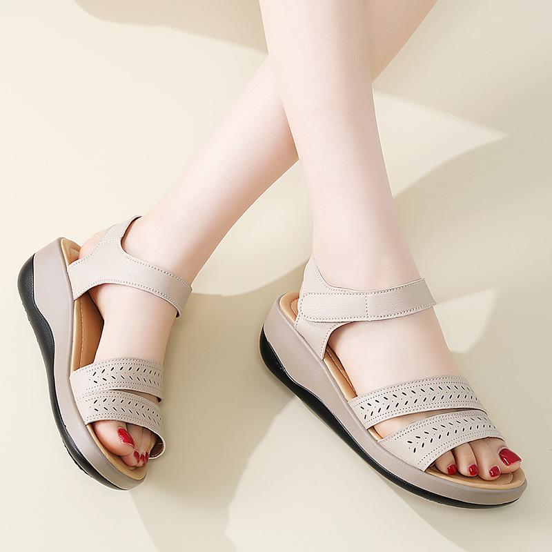 Sandale cu platformă de vară pentru femei, pentru lift, de exterior, elegante, cu vârf deschis, casual, pentru fete, mărime mare, talpă groasă, sandale negre gri