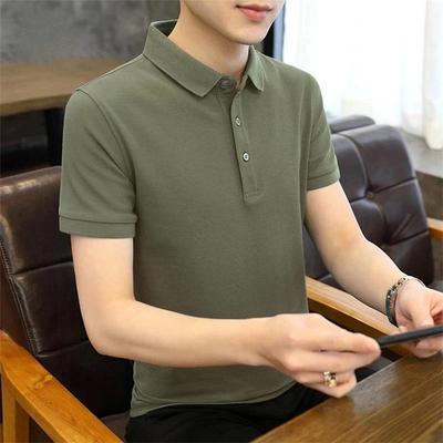 2025 Sommer Kurzarm Herren Business Leichter Luxus Atmungsaktiv Uni Dünn Revers POLO-Shirt Business Casual Hemd