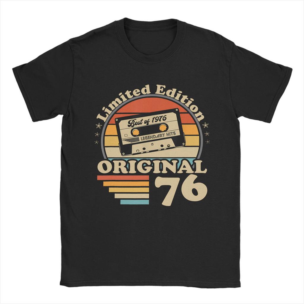 Vintage Vintage 1976 Limited Edition TShirt Men Round Neck 100 Cotton T Shirts  Short Sleeve Tees Plus Size Tops