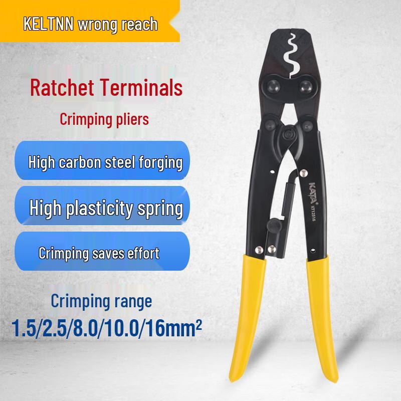 KELTONN Ratchet Bare Terminal Crimping Tool