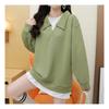 Navava Casual 2 In 1 Collar Long Sleeve Crew Nt2011