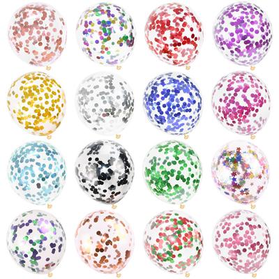5/10/15pcs Gold Confetti Latex Balloons Glitter Clear Transparent Helium Balloon Wedding Baby Shower Birthday Party Decorations