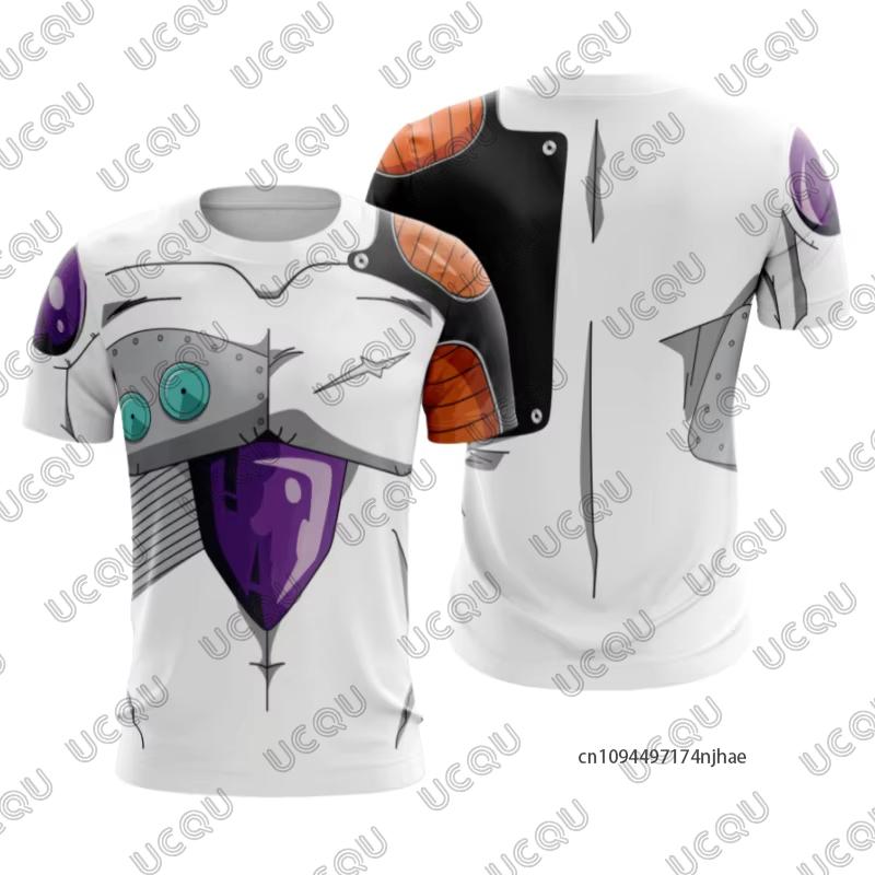 2026 Japanese Anime Dragon Ball 3D Print Men's Cosplay T-shirt Summer Short Sleeved Jersey  Sports Kids/Adult Tops