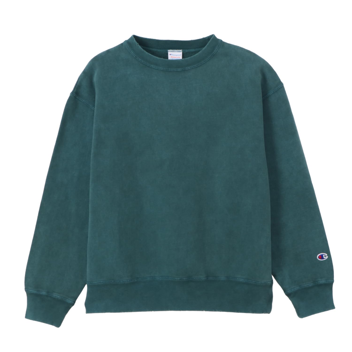 

Champion Long Sleeve Crew Neck Fleece Dark Women s Sweatshirt, 100% Cotton, Lining, LooseFit, Casual, Green, CW-A012