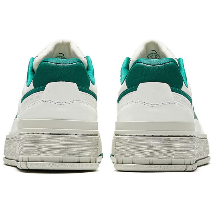 Anta Weifeng Comfortable Versatile Non-Slip Wear-Resistant Low-Top Skate Shoes Men sneaker White Green Gray 112518075-3