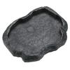 Resin   Reptile Rock Food and Water Dish Feeder Bowl for Tortoise  (Green S)
