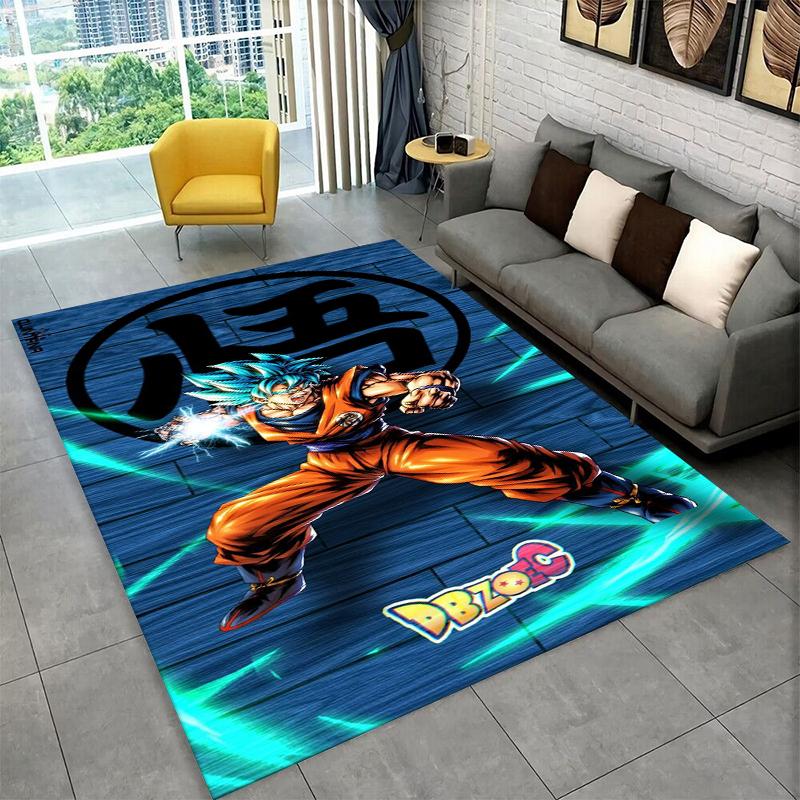 Retro Anime D-Dragon Ball Cartoon Game Non-Slip Area Rug for Living Room,Bedroom,Playroom,Carpet Floor Mat Home Decor Rug Kids