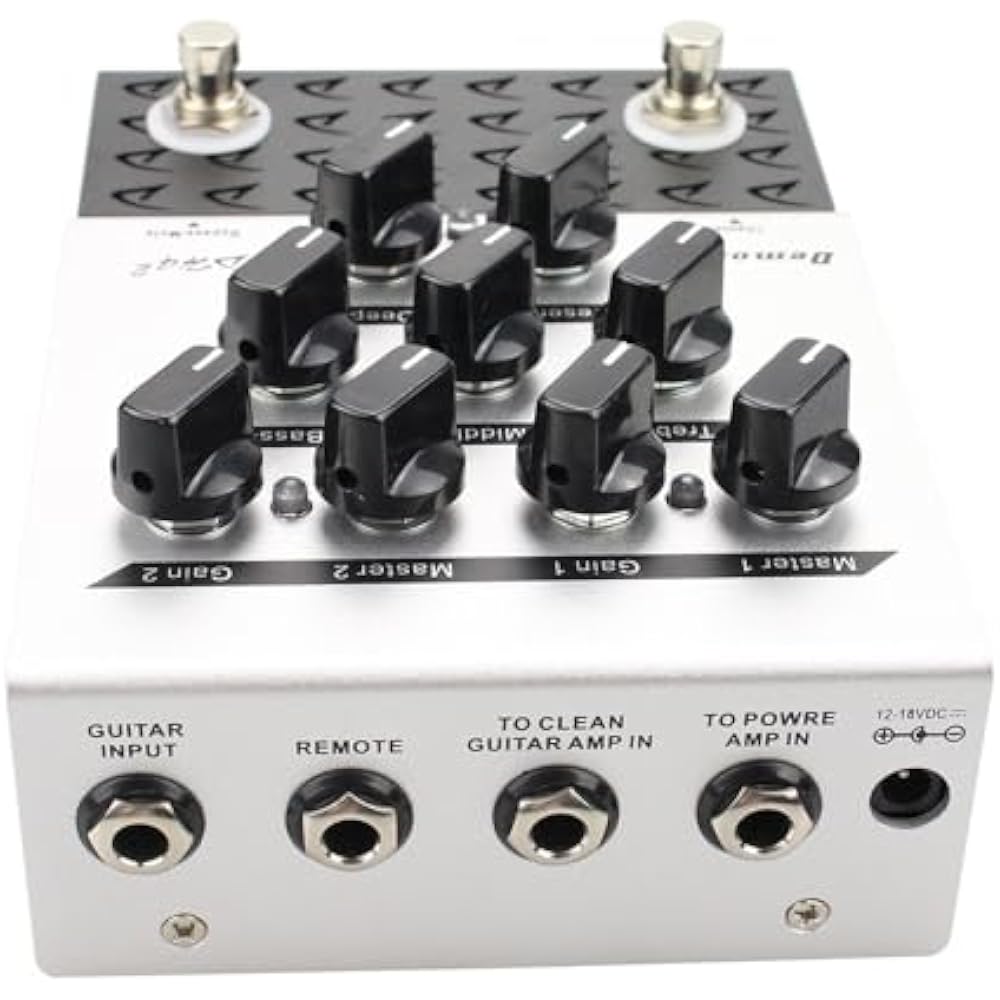 Demonfx DH4-2/OverDrive - Distortion Overdrive - Distortion High Gain Guitar Effect