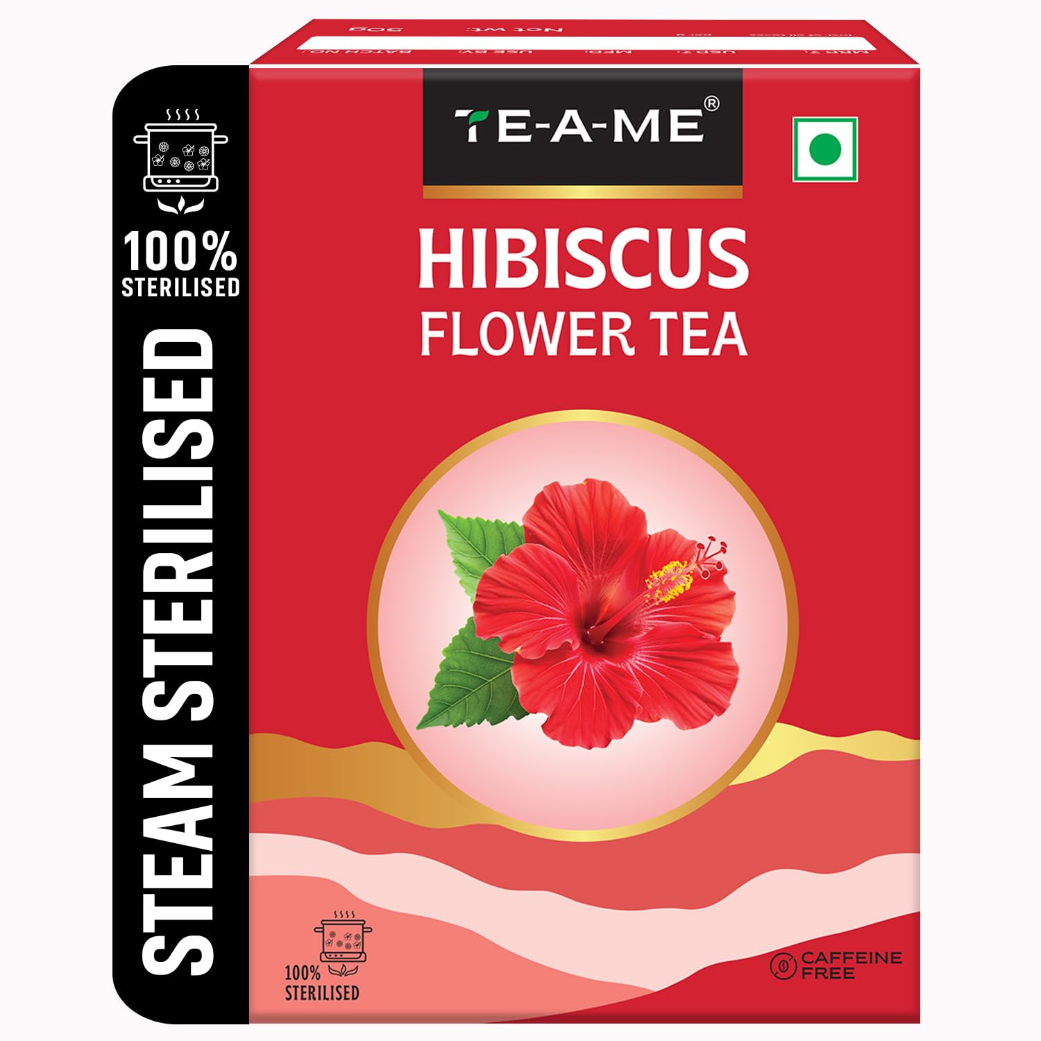 

TE-A-ME - Hibiscus Tea - 50 gm (50+ Cups) | Supports - SKIN GLOW ENHANCING | Flower Based - Herbal | Caffeine Free - Tangy Flavor | Hibiscus Tea