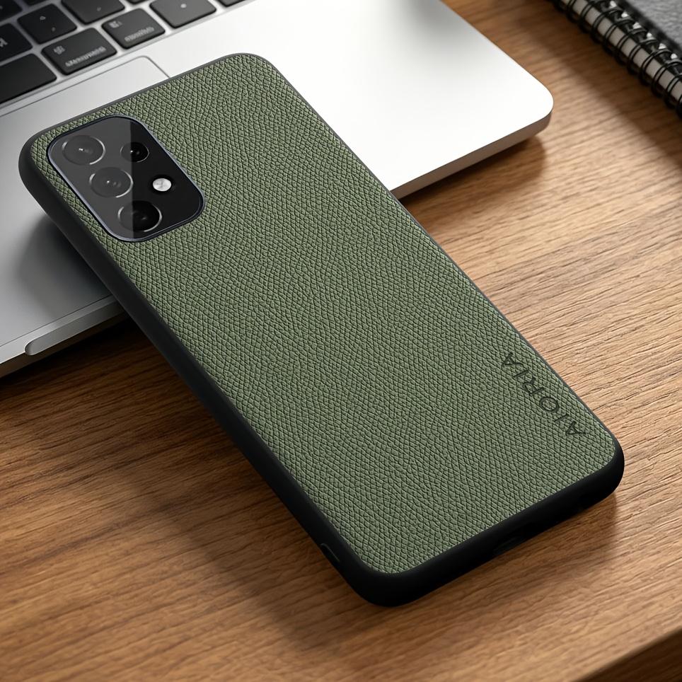 Phone Case: for Samsung for Galaxy A13 A23 A33 A53 A73 Case Solid Color Elegant Synthetic Leather Stylish Phone Case