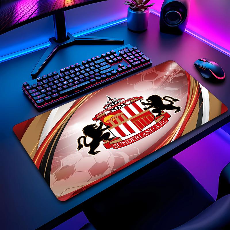 Коврик для мыши с принтом футбольного клуба Sunderland Нет?Нескользящий Резиновый Коврик для Стола Водонепроницаемый Игровой Коврик для Мыши для Ноутбука Офисного Настольного Компьютера