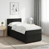 Box Spring Bed with Mattress Black 80 x 200 cm Velvet