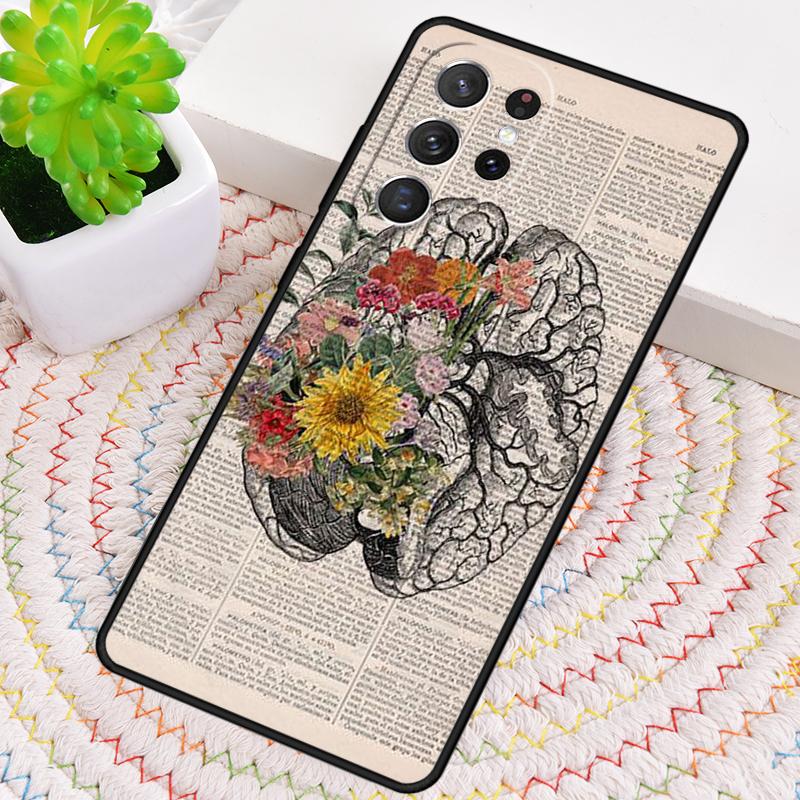 Medical Human Organs Brain Kidney Art Phone Case For Samsung Galaxy Note 10 Pro S26 S25 S24 S23 S22 S21 Plus Ultra Cover