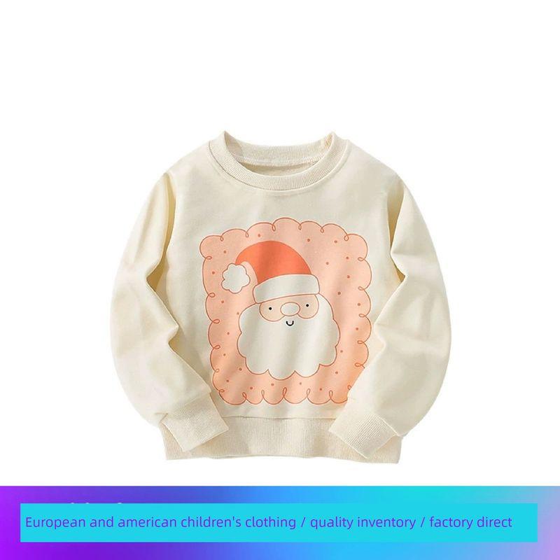 Girls' Sweatshirt, New Autumn and Winter Style, European and American Style, Round Neck, Long Sleeves, Cute Print, Casual Top for Young Children