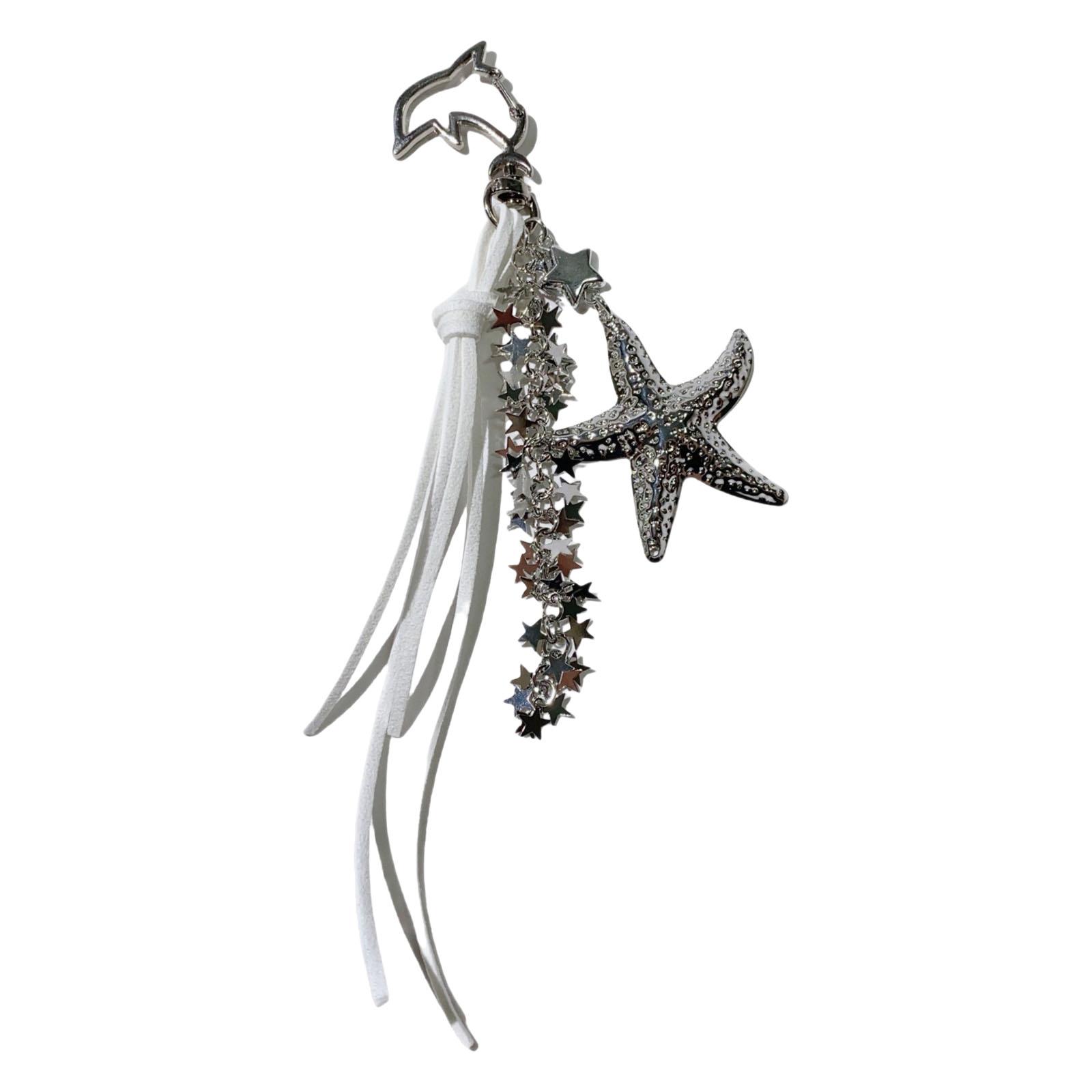 

Elegant Starry Tassels Keychain Alloy Bag Charm Accessory With Quick Release Clip Accessories For Purse Backpack 1