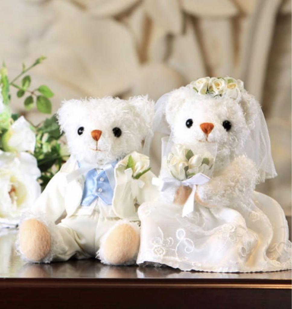 [USED] wedding teddy bear