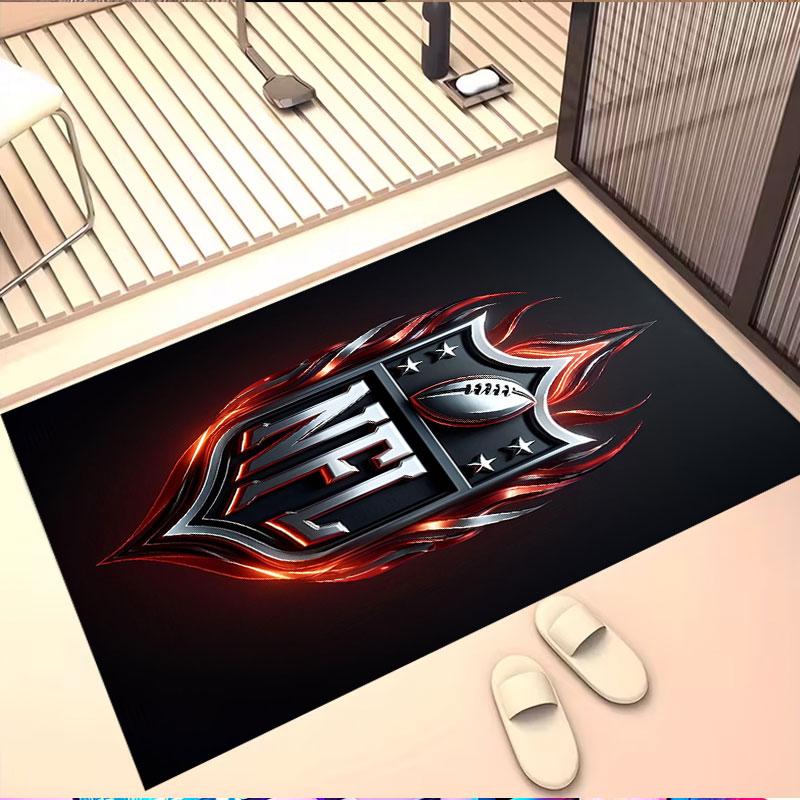 Χαλί με Εκτύπωση NFL, Πλενόμενο Χαλί Δαπέδου, Για Είσοδο, Φοιτητική Εστία, Πλυντήριο, Γραφείο, Μελέτη, Διακόσμηση Σπιτιού, Δώρο Γενεθλίων Χριστουγέννων