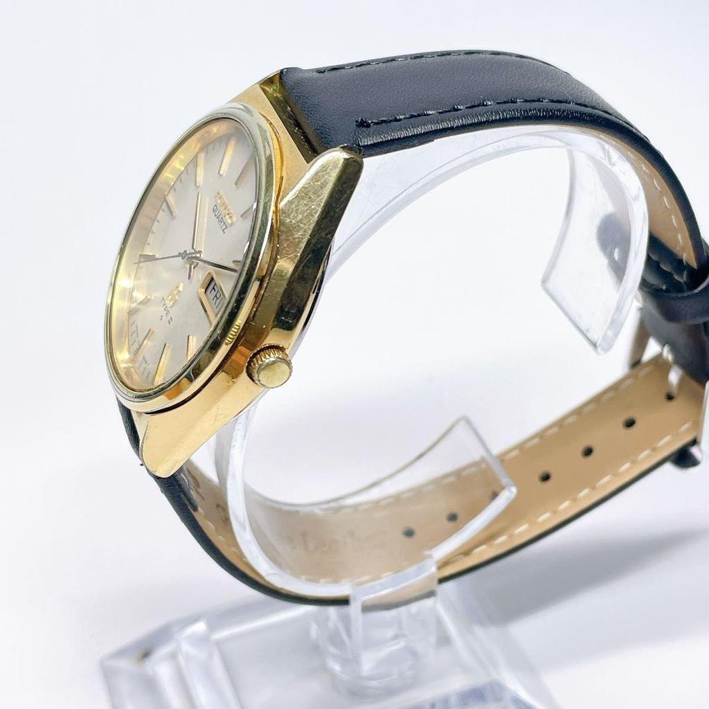 Used 81 SEIKO TYPE Men's watch Quartz New battery New external belt 81