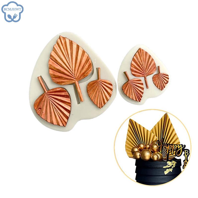 

Palm Spears Silicone Sugarcraft Mold Resin Tools Cupcake Baking Mould Fondant Cake Decorating Tools Leaf Modeling Silicone Mold small