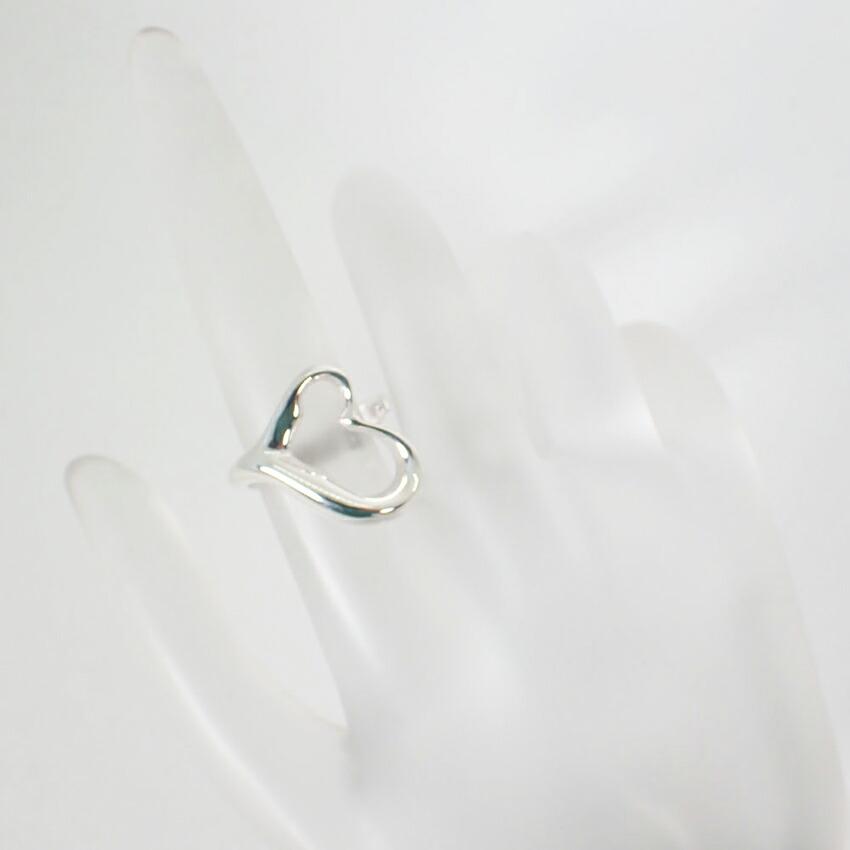 [Used] TIFFANY 925 Open Heart Ring / Size 8 / G455-24
