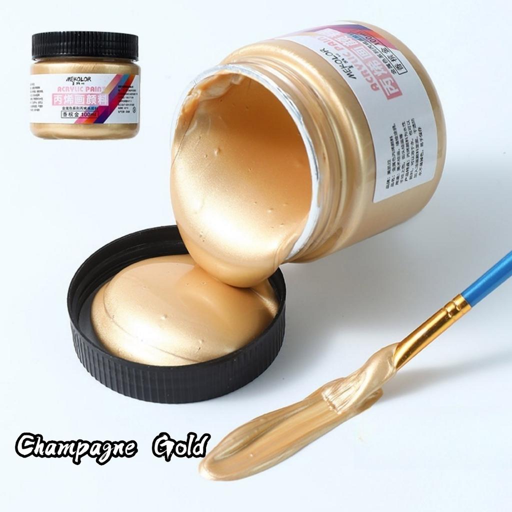 100ml Matte Acrylic Paint Bundle Premium Colors Non Crack Formula for Rock Painting Fabric Canvas Wood Crafts Waterproof Art Sup