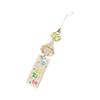 Delicate Wind Chime Phone Charm Lanyard for Women Girls Eye Catching Beaded Purse Accessory Keychain Bag Pendant