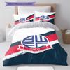 Bolton Wanderers F.C Bettwäsche Steppbett Set Bettbezug Kissenbezug Heimdekoration Geburtstagsgeschenk (1 Bettbezug + 2 Kissenbezüge, ohne Füllung)