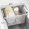 TLXT Stainless Steel Over-Sink Drain Basket