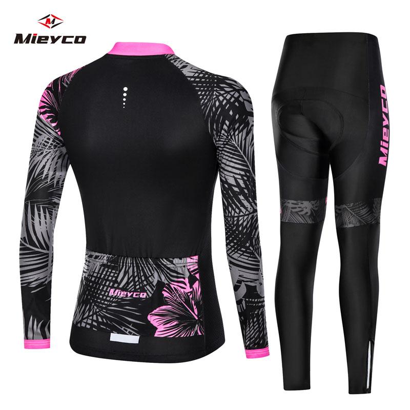 2026 Long Sleeved Autumn Mieyco Anti-UV Spring Women Polyester Bicycle Cycling Wear Cycling Bike Clothes Cycling Jersey Set Ciclismo Feminino