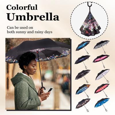 Umbrella Boutique Innovativer Umkehrschirm Doppelschichtiger Sonnenschirm Sonnenschirm C-förmiger kreativer Umkehrschirm
