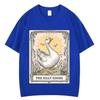 Silly Goose Tarot Card Funny Meme Graphic Tees Unisex Unisex Fashion Tshirts Summer Cotton Loose Harajuku Aesthetic Trendy Tshirts