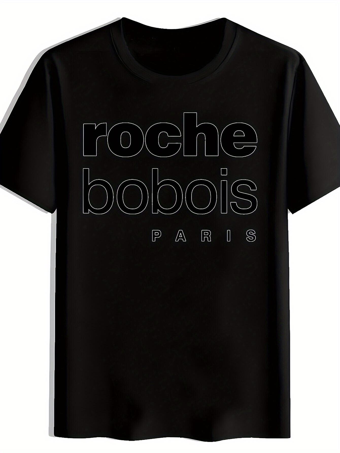 

Vintage Rock Band Graphic T-shirt - Black with Paris Text - Lightweight Summer Tee for Concerts XL