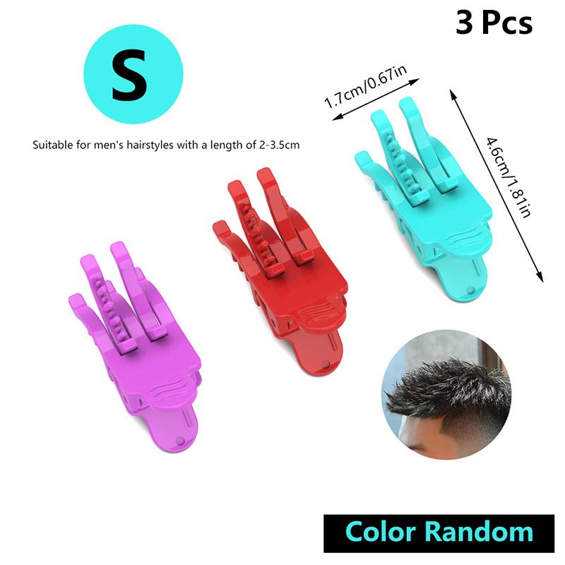 

3 шт. S/M/L многоразовые заколки для волос для завивки волос зажимы для укладки волос для мужчин парикмахерские салоны бигуди с крючками парикмахерский инструмент S