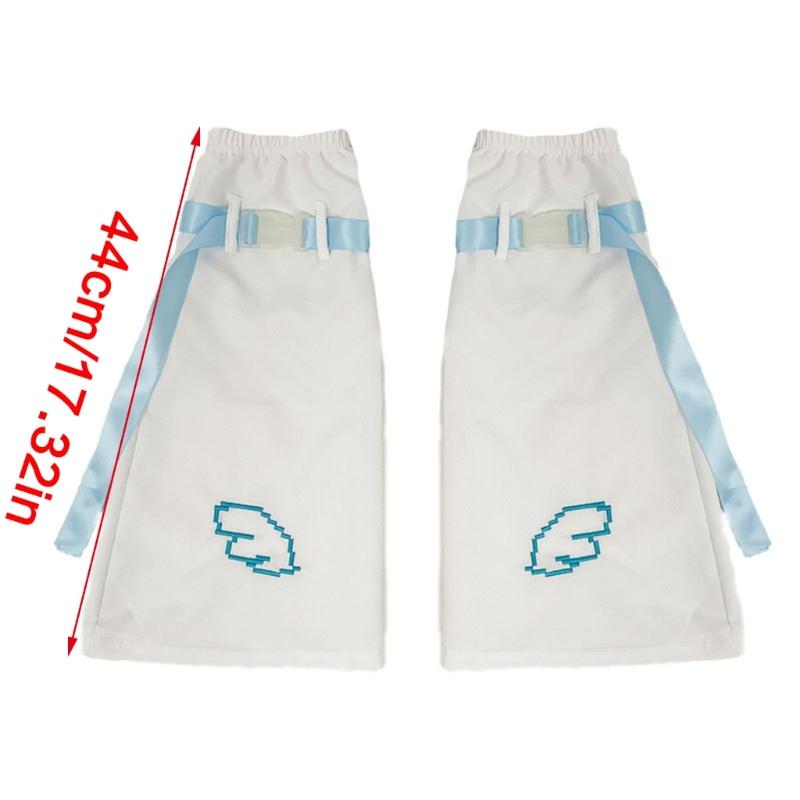 Aesthetic Vintage Wing Embroidered Leg Warmer for Women Harajuku Streetwear Fashion Knee Length Flared Leg Sleeve Cover
