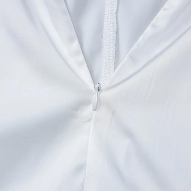 Evropské a americké Y2K jednobarevné elegantní minišaty bez rukávů na ramínka s retro krajkovým lemem