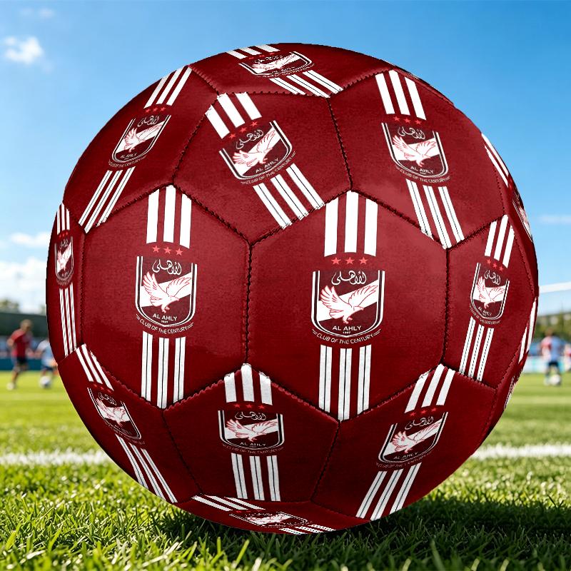 1pc Size 5 Football Club Design Soccer Ball - Anti-slip Football for Outdoor Sports Activities, Durable Ball for Game Play
