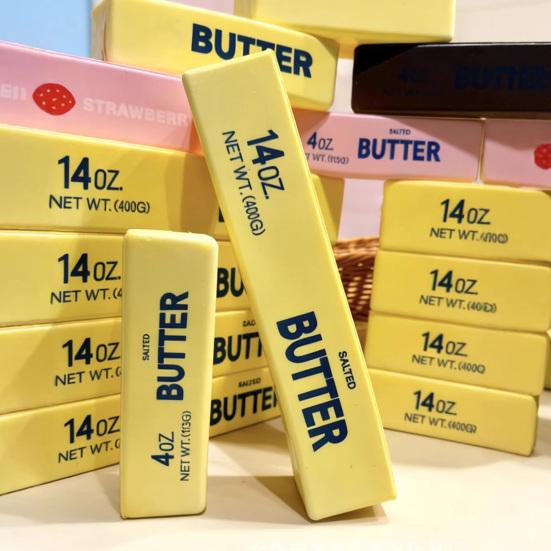 Squeeze Butter Toy Slow Rising Butter Stress Ball Soft Slow Rebound Butter Stick Squeeze Toy Portable Anxiety Relief Sensory Toy for Adults Kids