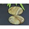115Cts. 2Pcs Natural Picture Jasper Oval Cabochon Gemstone 25X43-29X45MM A-105