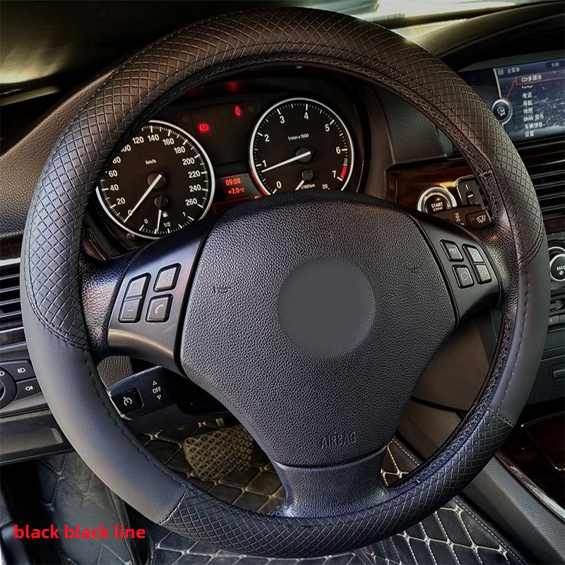 X686 Eco-Friendly Odorless Embossed Leather Steering Wheel Cover