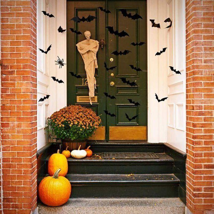 Autocollants de décoration d'Halloween - AIMOONSA - 120 pièces - 3D - Imperméable - PVC - 4 tailles