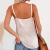 Women Fashion Solid Color Sexy Lace V-neck Camisole Vest Tank Top