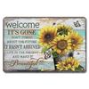 Welcome Metal Tin Signs Plaque Wall Decoration Vintage Art Posters Iron Painting for Man Cave Home Cafe Garden Garage Club Bar
