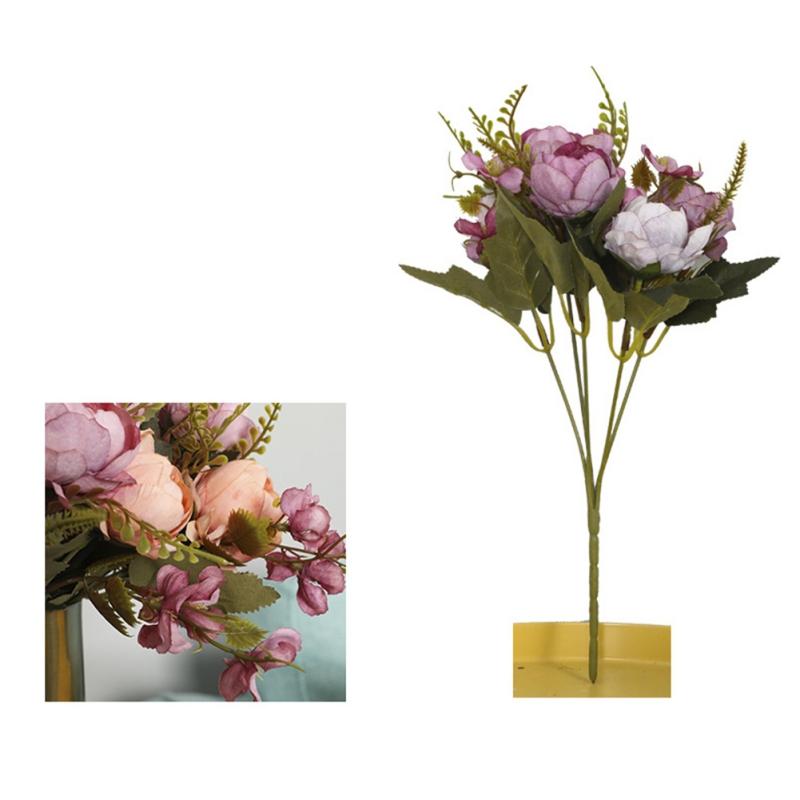 

Искусственный цветок Реалистичная текстура Мягкая текстура Украшение дома Украшения Свадебное украшение Свадебный букет 1pcs