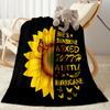 1pc Sunflower Field Bloom blanket Soft and Warm for Sofa Office Camping Travel Livingroom Great Gift for Friends and Family Comfortable All Seasons