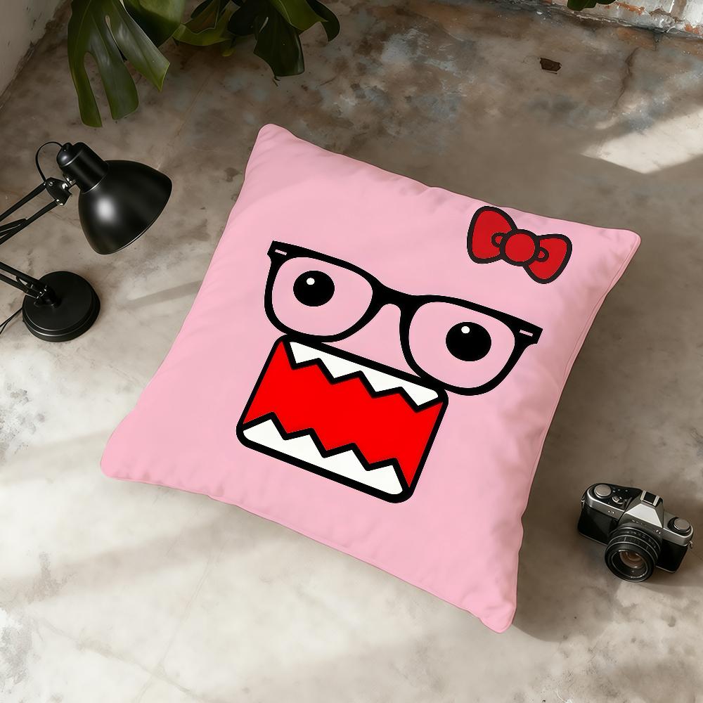 Cartoon D-Domo kun Cute cushion cover Home Office Convenient Nordic Simplicity Hit With Zipper Cushion Cover