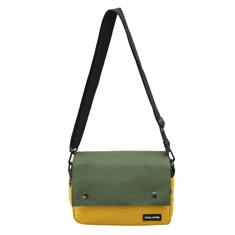 Японские уличные холщовые мужские и женские сумки-мессенджеры, модные контрастные сумки через плечо, повседневные сумки-перекидные сумки-мессенджеры