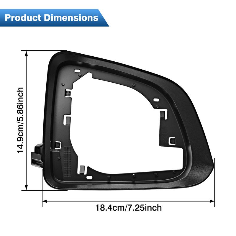Supporto Telaio Specchietto Retrovisore Laterale Sinistro Destro per Tesla Model Y Sostituzione Telaio Alloggiamento Specchietto Laterale