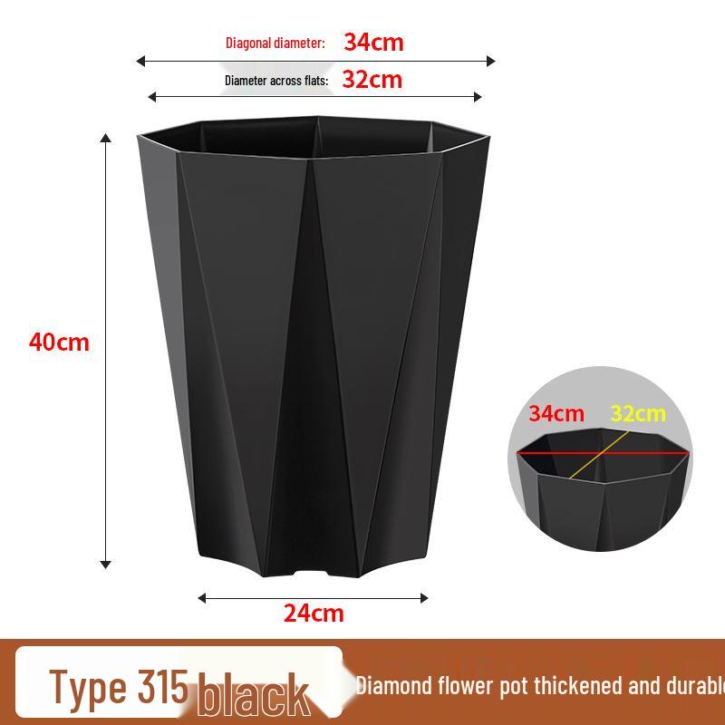 Large Plastic Flower Pot for Bonsai & Indoor Plants - Money Tree, Dragon Blood Tree, Bird of Paradise